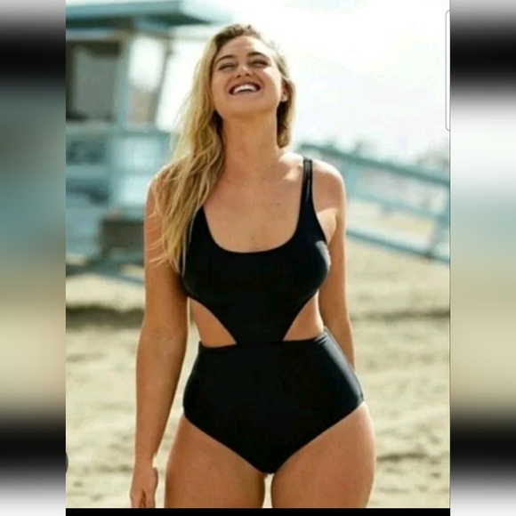 aerie Other - Aerie Womens Black Cut Out One Piece Full Coverage Bathing Suit XL